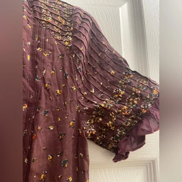 Free People Rare Feelings Maxi Dress | Purple Combo | Size XS | Boho Cottagecore - Picture 8 of 13